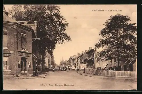 AK Hautmont, Rue Gambetta