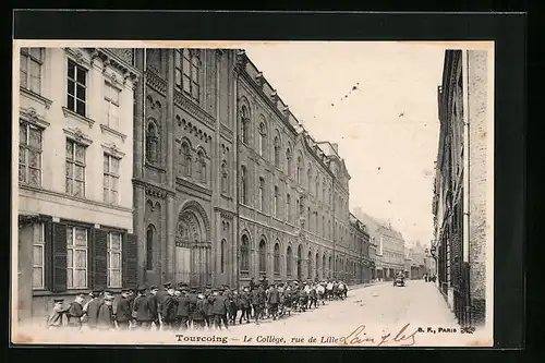 AK Tourcoing, Le Collège, rue de Lille