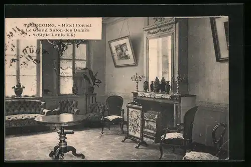 AK Tourcoing, Hotel Cornet, Le Grand Salon des Dames