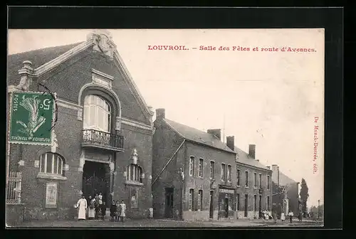 AK Louvroil, Salle des Fetes et route d`Avesnes