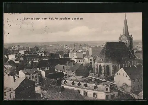 AK Senftenberg, Ortsansicht vom Kgl. Amtsgericht