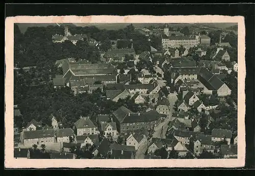 AK Droyssig b. Zeitz, Fliegeraufnahme der Ortschaft
