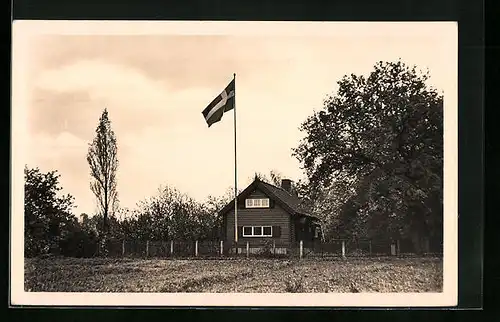 AK Lützen, Schwedisches Blockhaus bei der Gustav-Adolf-Kapelle