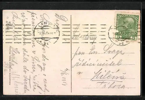 AK Linz a. D., Landstrasse mit Strassenbahn