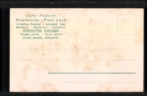 Präge-AK Jahreszahl 1906 mit Vergissmeinnicht