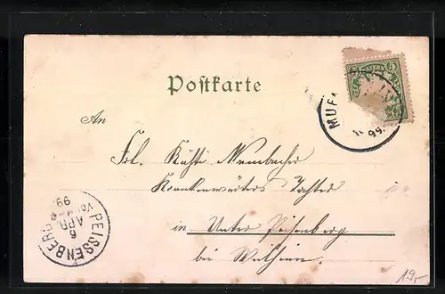 Lithographie München, Cafe-Restaurant Automat, Bayerstrasse 13, Hotel Garni Strebl
