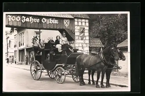 Foto-AK Oybin, 700 Jahrfeier, Stadtfest, Festpforte