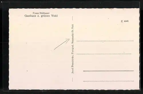 AK Neumarkt-Sankt Veit, Gasthaus zum grünen Wald