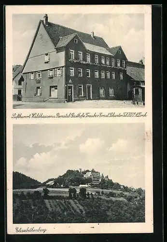 AK Waldhausen i. Remstal, Gasthof zur Traube, Elisabethenberg