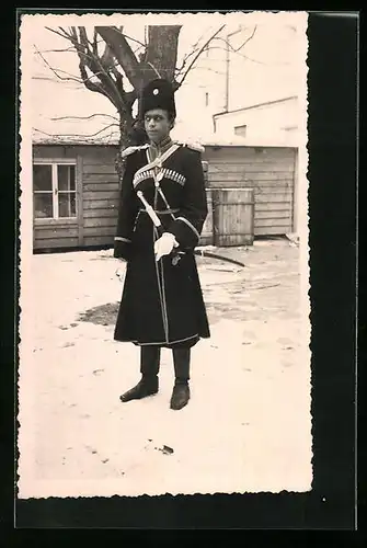 Foto-AK Russischer Soldat in Uniform