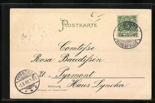 AK Hamburg-Neustadt, Lombardsbrücke mit Stadtwappen