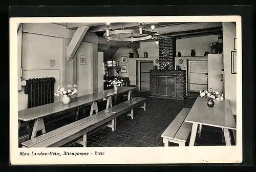 AK Hamburg-Altengamme, Max Laudan-Heim, Diele