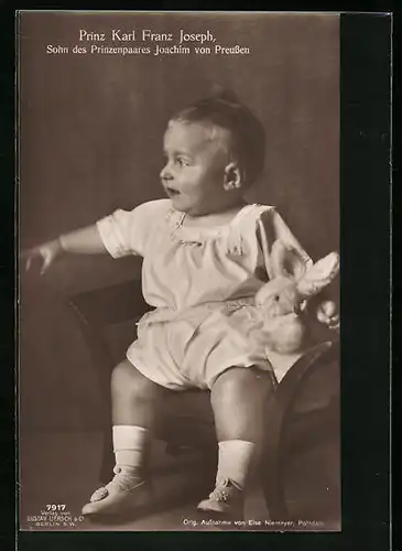AK Prinz Karl Franz Joseph, Sohn des Prinzenpaares Joachim von Preussen