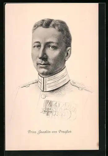 AK Prinz Joachim von Preussen in Uniform