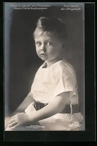 AK Prinz Friedrich von Preussen, Jüngster Sohn des Kronprinzenpaares