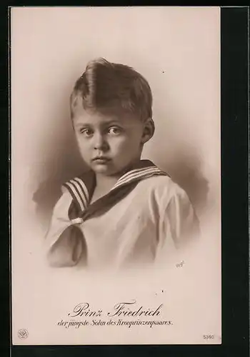 AK Prinz Friedrich der jüngste Sohn des Kronprinzenpaares