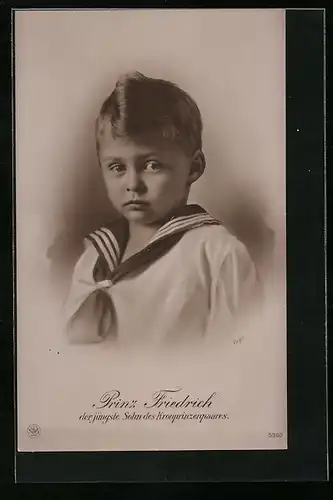 AK Prinz Friedrich der jüngste Sohn des Kronprinzenpaares