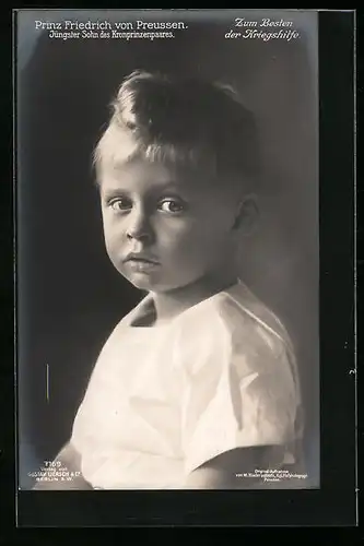 AK Prinz Friedrich von Preussen, Jüngster Sohn des Kronprinzenpaares