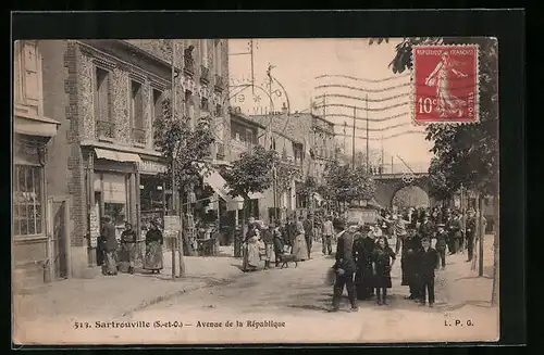 AK Sartrouville, Avenue de la République