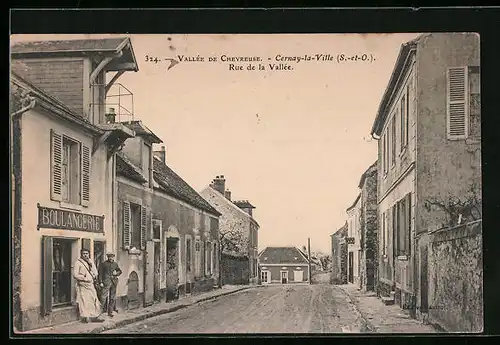 AK Cernay-la-Ville, Rue de la Vallée