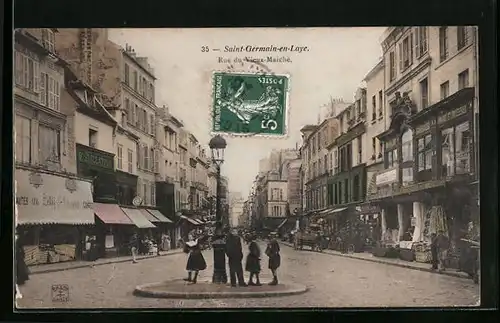 AK Saint-Germain-en-Laye, Rue du Vieux-Marché
