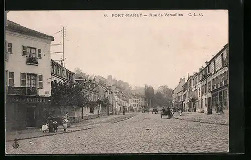 AK Port-Marly, Rue de Versailles