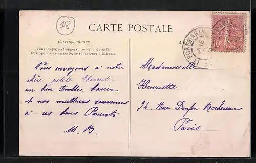 AK Port-Marly, Rue de Versailles