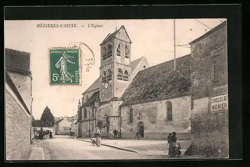 AK Mézieres-S /Seine, L`Eglise