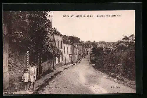 AK Morainvilliers, Grande Rue