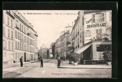 AK Saint-Germain-en-Laye, Rue de la République