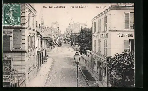 AK Le Vésinet, Rue de l`Église