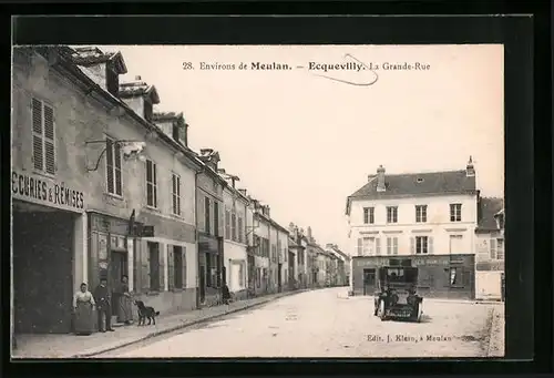 AK Ecquevilly, La Grande-Rue