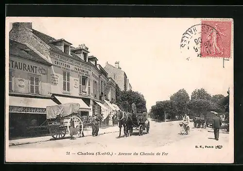 AK Chatou, Avenue du Chemin de Fer