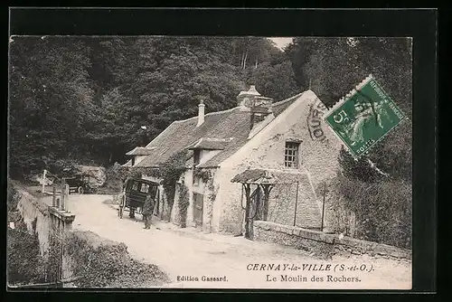 AK Cernay-la-Ville, Le Moulin des Rochers
