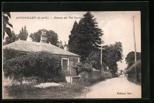 AK Autouillet, Entrée du Val Cornu