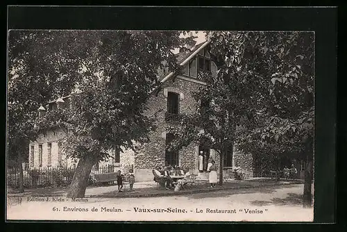 AK Vaux-sur-Seine, Le Restaurant Venise