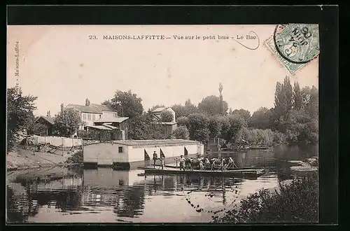 AK Maisons-Laffitte, Vue sur le petit bras
