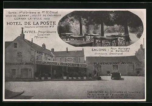 AK Cernay-la-Ville, Hotel de la Poste