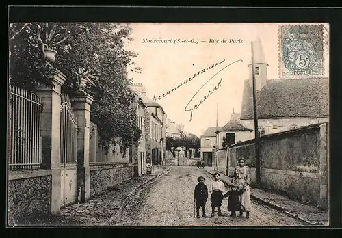 AK Maurecourt, Rue de Paris