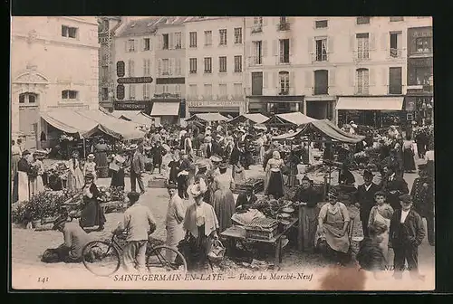 AK Saint-Germain-en-Laye, Place du Marché-Neuf