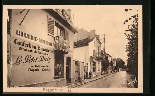 AK Andrésy, Boulevard Noel-Marc - Confection-Bonneterie Le Petit Paris