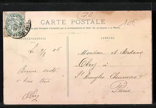 AK Bonnières-sur-Seine, L`Entrée du Pays