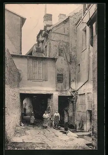 AK Mantes-sur-Seine, La Rue des Tanneries