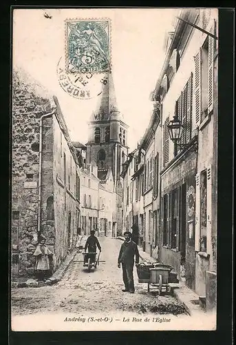 AK Andrésy, La Rue de l`Eglise