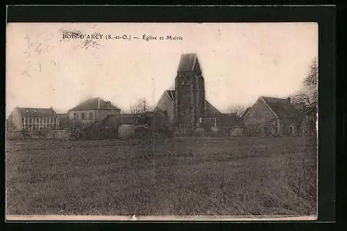 AK Bois-d`Arcy, Église et Mairie
