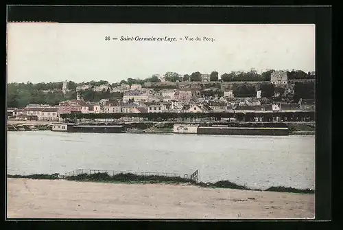 AK Saint-Germain-en-Laye, Vue du Pecq