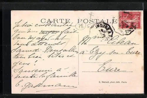 AK Vaux-de-Cernay, Abbaye, un jour de Chasse à Courre