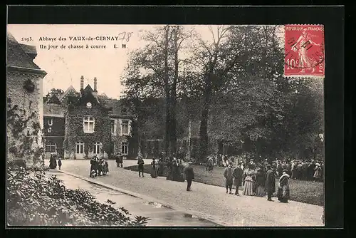 AK Vaux-de-Cernay, L`Abbaye un jour de chasse à courre