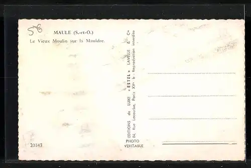 AK Maule, Le Vieux Moulin sur la Mauldre