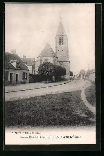 AK La Celle-les-Bordes, L`Eglise